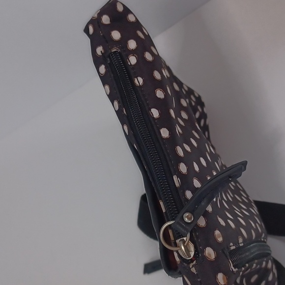 Tyler Rodan multi pocket polka-dot, fabric crossbody bag. - Picture 5 of 11